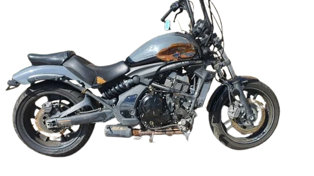 Black cruiser motorcycle