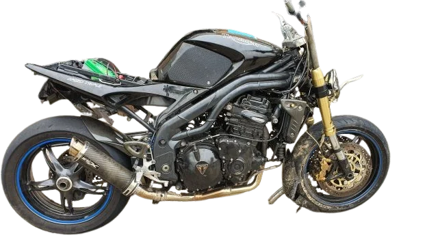 Black and green motorcycle in Ballarat