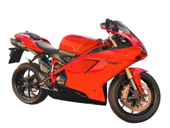 Red Ducati sport motorcycle